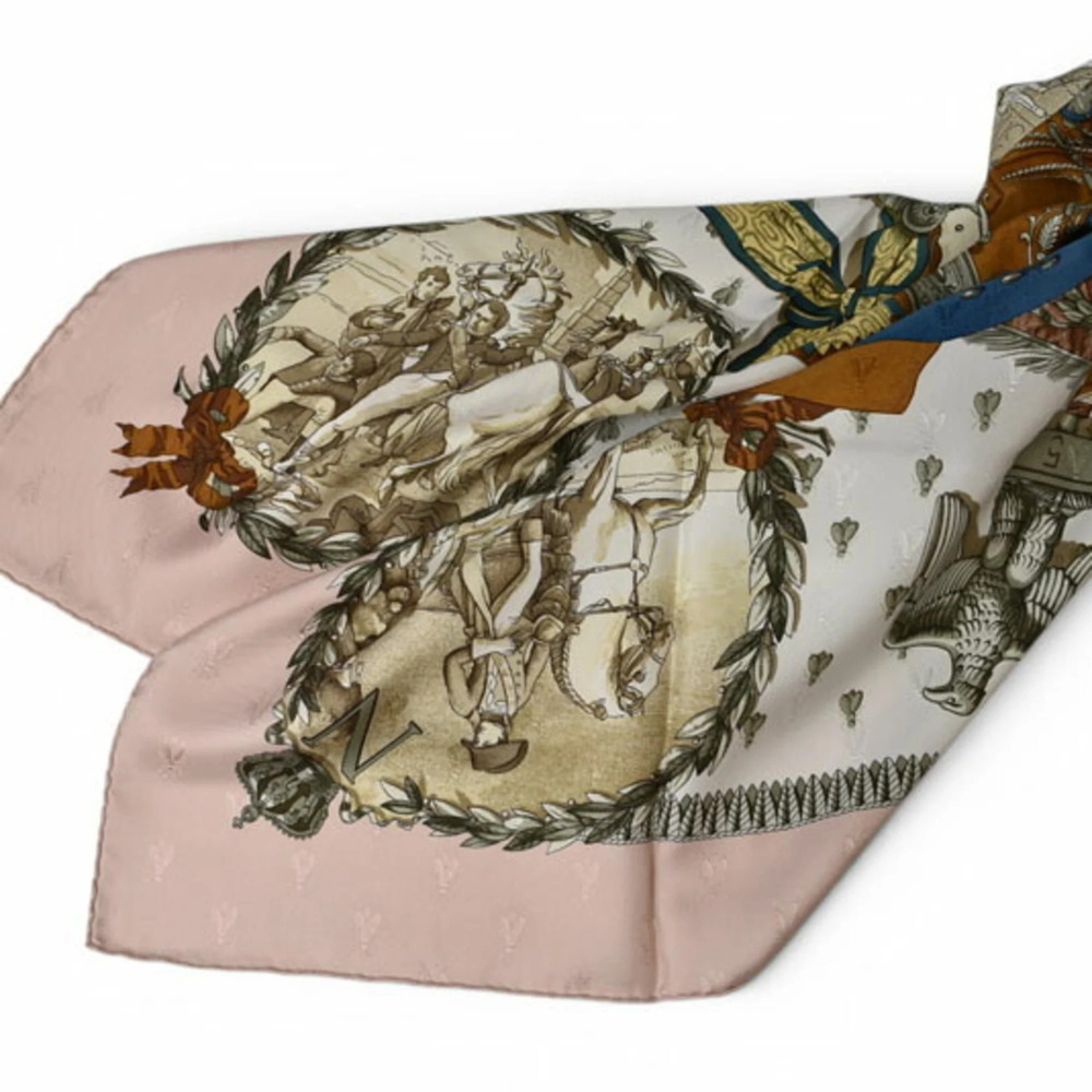 HERMES Authentic Cream Scarf - Picture 4 of 11